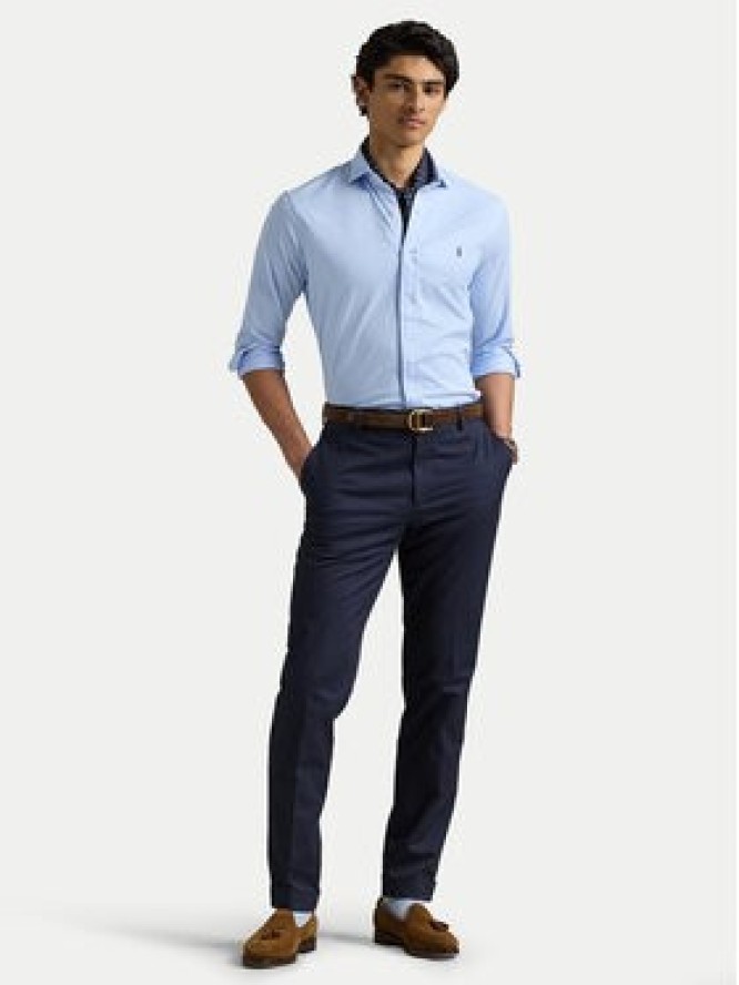 Polo Ralph Lauren Koszula 710899386016 Błękitny Slim Fit
