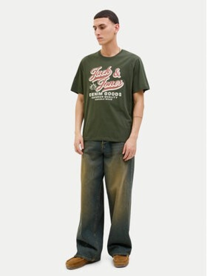 Jack & Jones T-Shirt Logo 12279535 Zielony Standard Fit