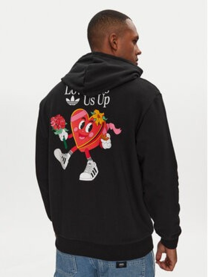 adidas Bluza Made By Nelson V-Day JP0980 Czarny Loose Fit