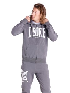 Leone 1947 Apparel Bluzy z kapturem męskie zapinane na zamek