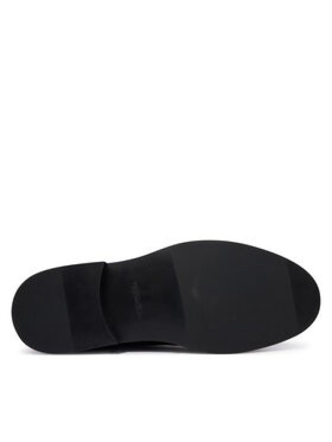 Calvin Klein Półbuty Ess Rubber Derby Lth HM0HM02056 Brązowy ciemny