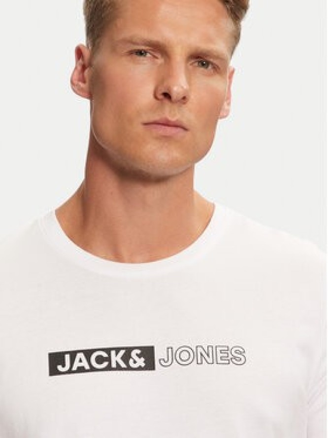Jack & Jones T-Shirt Corp 12233999 Biały Standard Fit