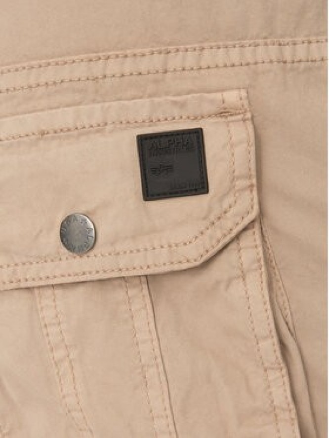 Alpha Industries Szorty materiałowe 136250 Beżowy Regular Fit