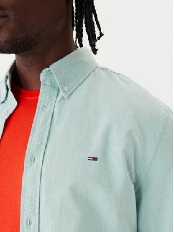 Tommy Jeans Koszula DM0DM21298 Zielony Regular Fit