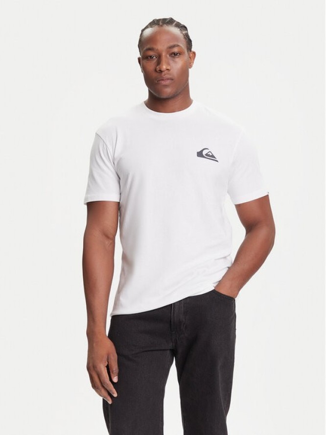 Quiksilver T-Shirt EQYZT08181 Biały Regular Fit