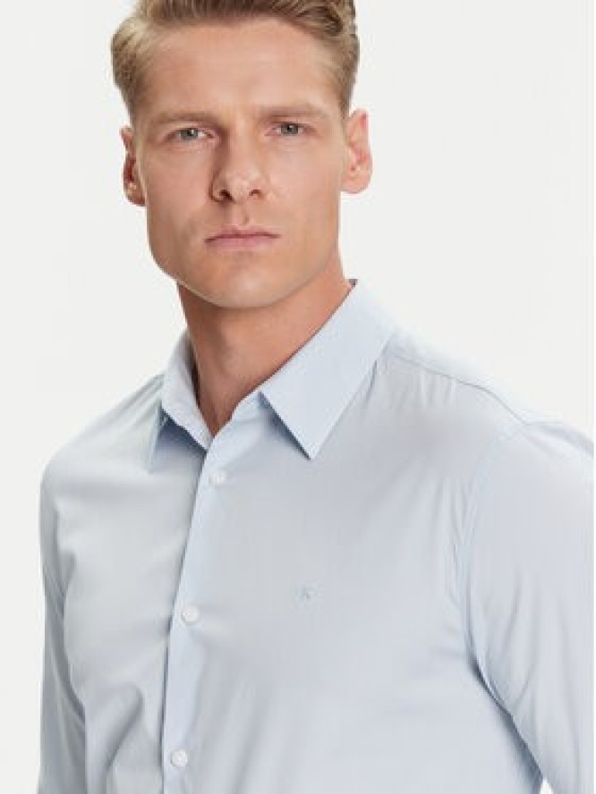 Calvin Klein Koszula LV04LB145G Błękitny Slim Fit