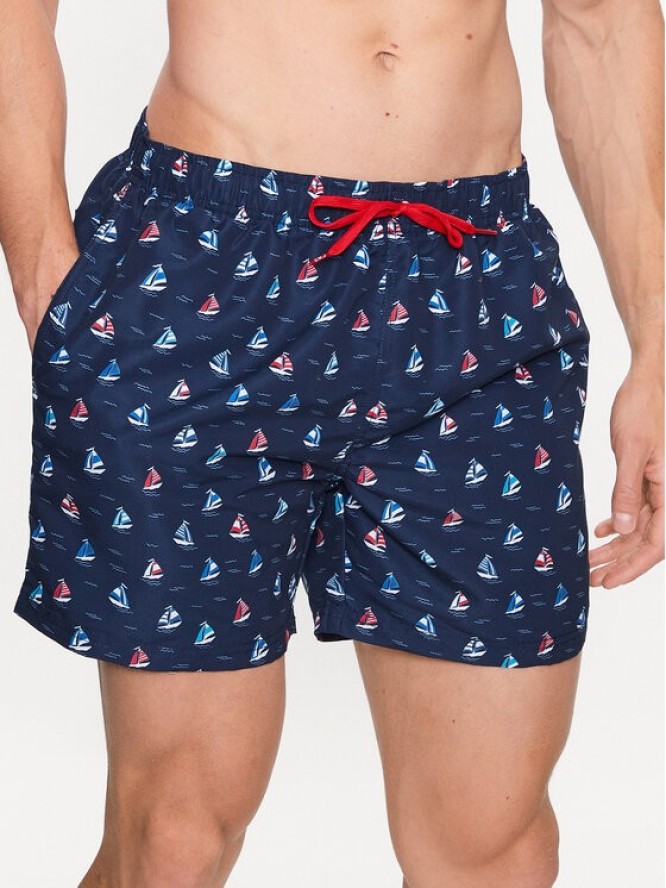 CMP Szorty sportowe 33R9127 Granatowy Regular Fit