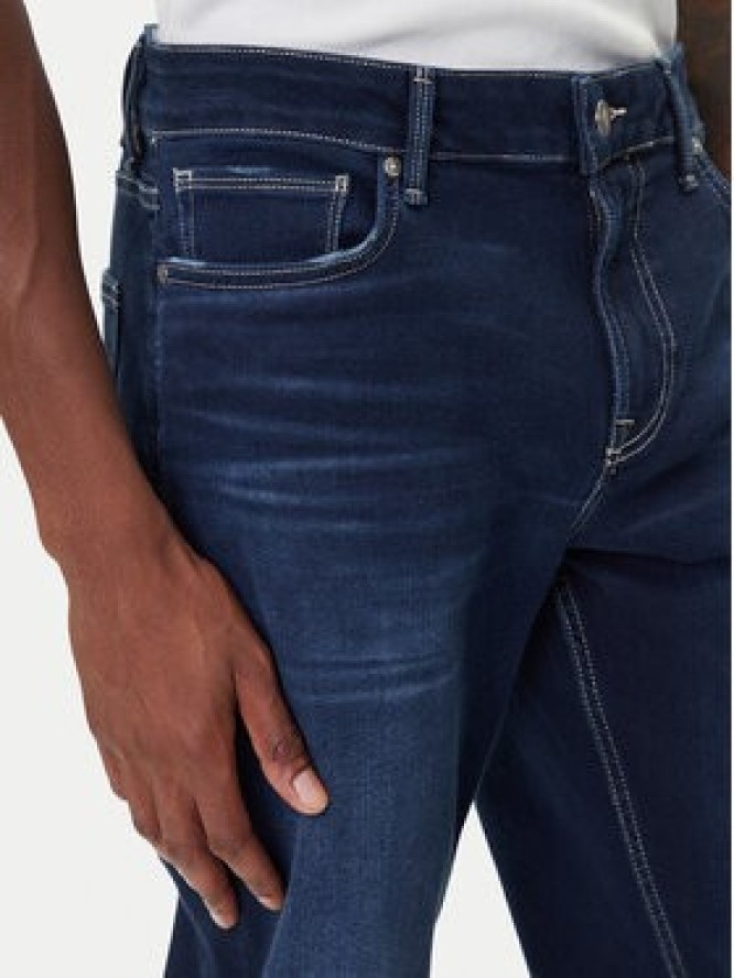 Guess Jeansy M5BAN2 D0631 Granatowy Slim Fit