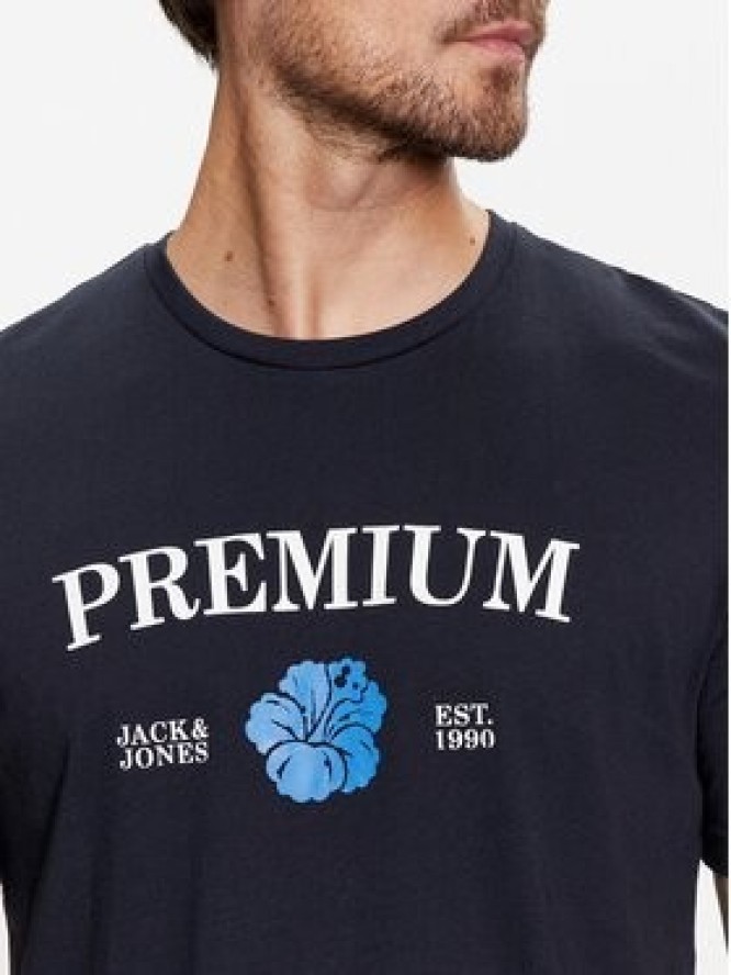 Jack & Jones T-Shirt Jprblaalfie 12259673 Granatowy Regular Fit