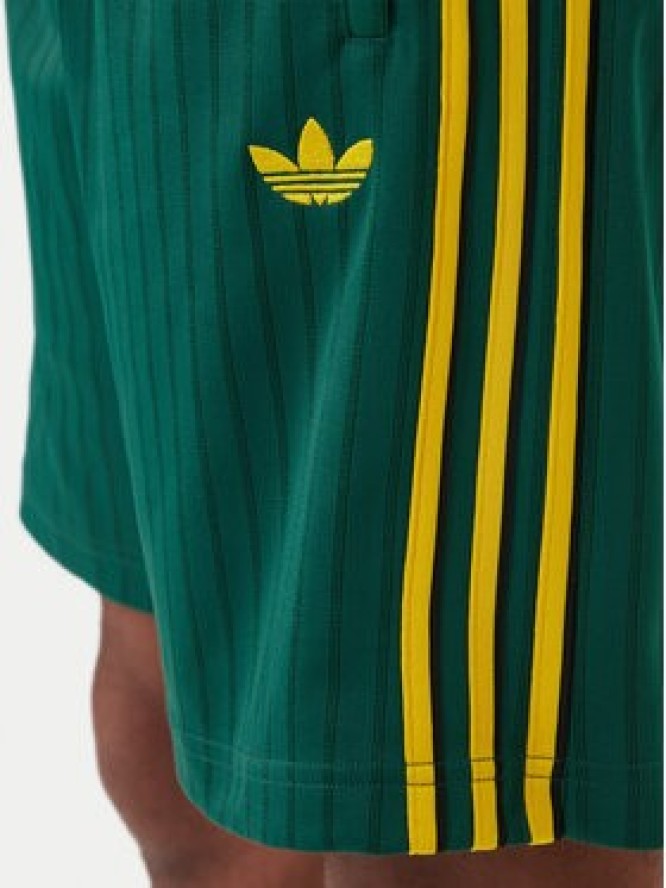 adidas Szorty sportowe Firebird Engineered Stripes KS5504 Zielony Regular Fit