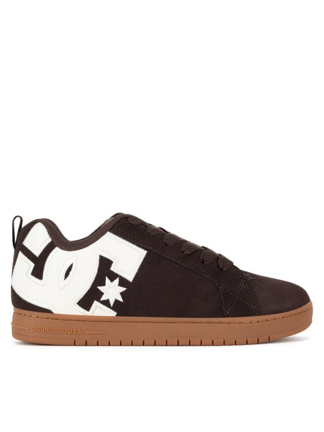 DC Shoes Sneakersy COURT GRAFFIK SE DC01665200 Brązowy