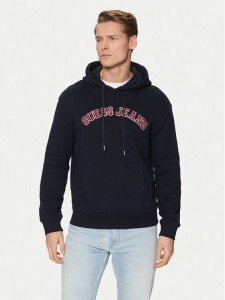 Guess Jeans Bluza M5RQ44 KCPR1 Granatowy Regular Fit