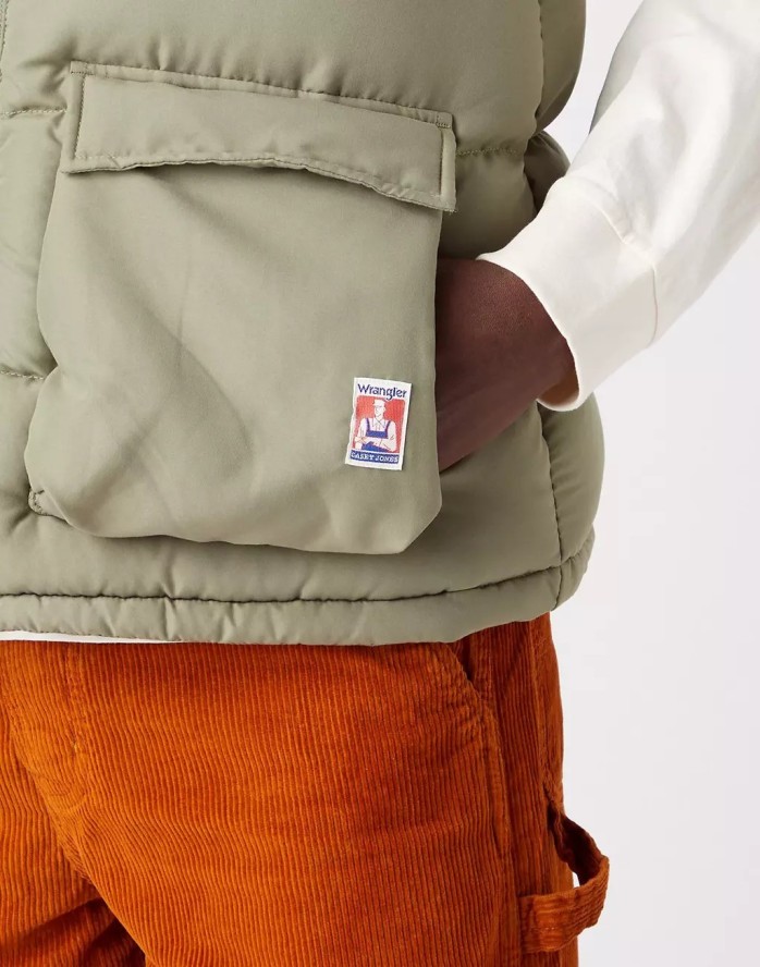 WRANGLER PUFFER VEST CASEY JONES MĘSKA KAMIZELKA BEZRĘKAWNIK DEEP LICHEN GREEN W4M7VGX1X 112324207
