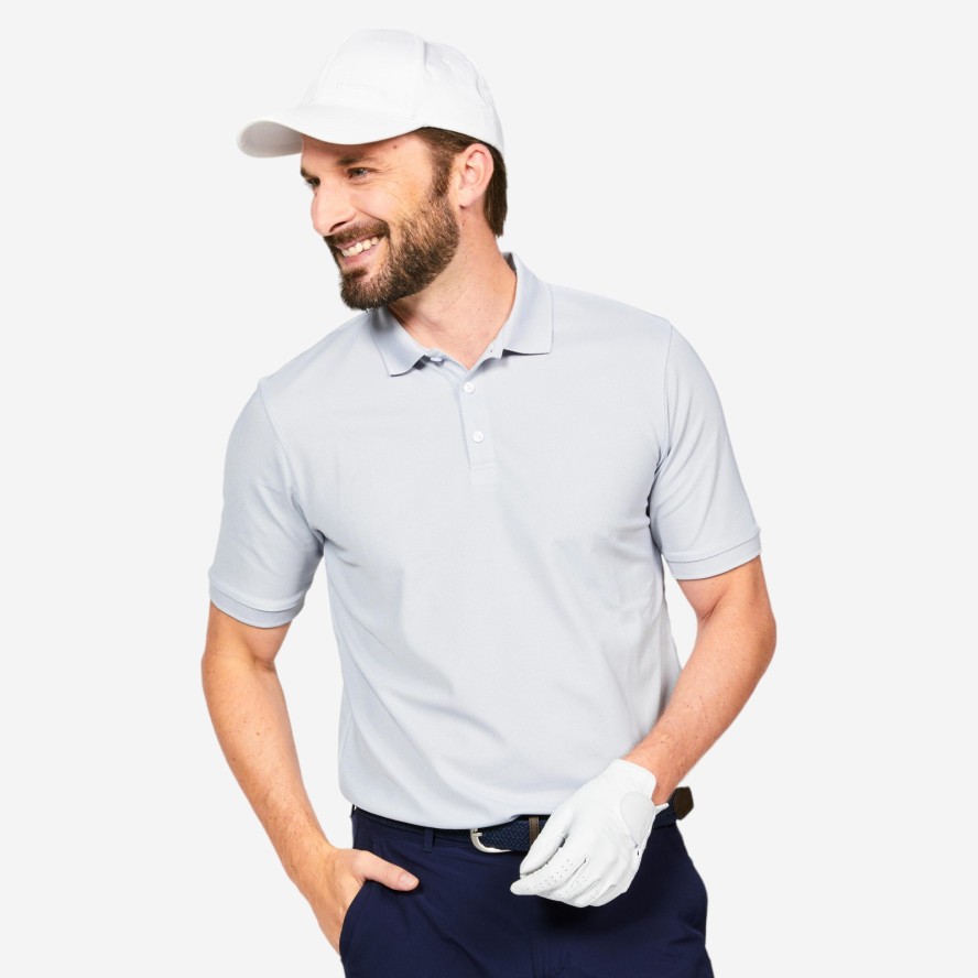 Koszulka polo do golfa z krótkim rękawem męska Inesis WW500