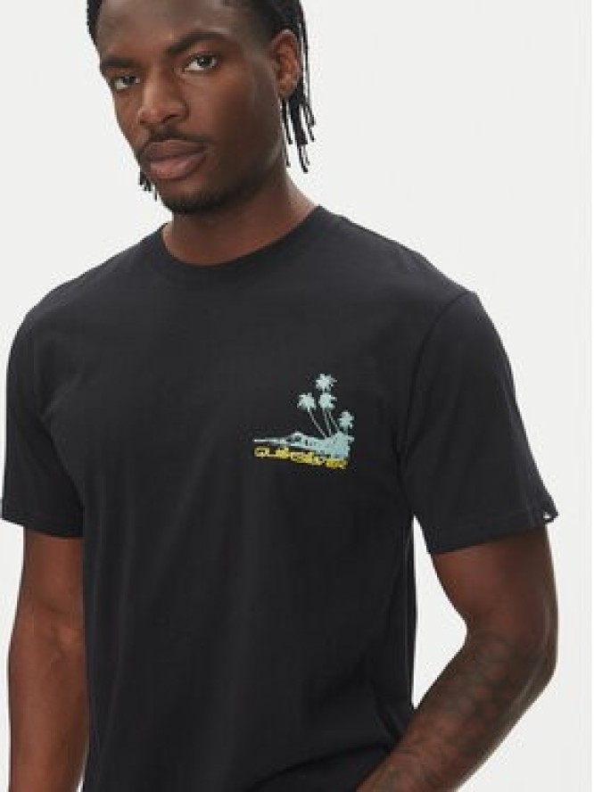 Quiksilver T-Shirt Palm Lines Ss EQYZT08057 Czarny Regular Fit
