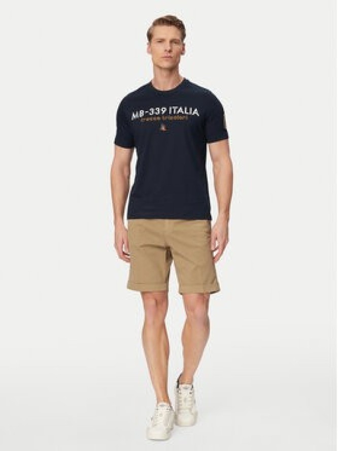 Aeronautica Militare T-Shirt 261TS2523UJ00682 Granatowy Regular Fit