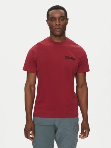 Napapijri T-Shirt S-Vignoni NP0A4ILX Czerwony Regular Fit