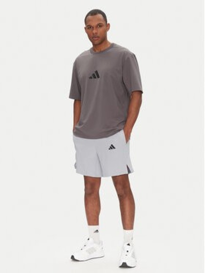 adidas T-Shirt Z.N.E. JC5483 Szary Loose Fit