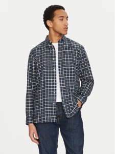 Tommy Hilfiger Koszula Gingham MW0MW37573 Granatowy Regular Fit