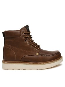 Jack & Jones Trapery Jfwarchway Pu Moc Boot Lace-Up Boots 12257971 Brązowy