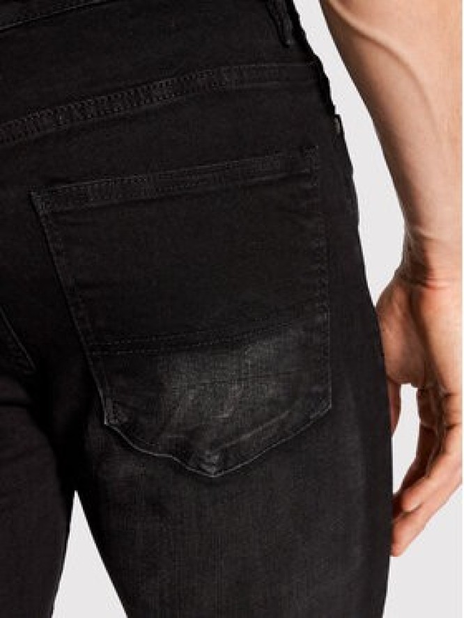 Brave Soul Jeansy MJN-MADISON Czarny Skinny Fit