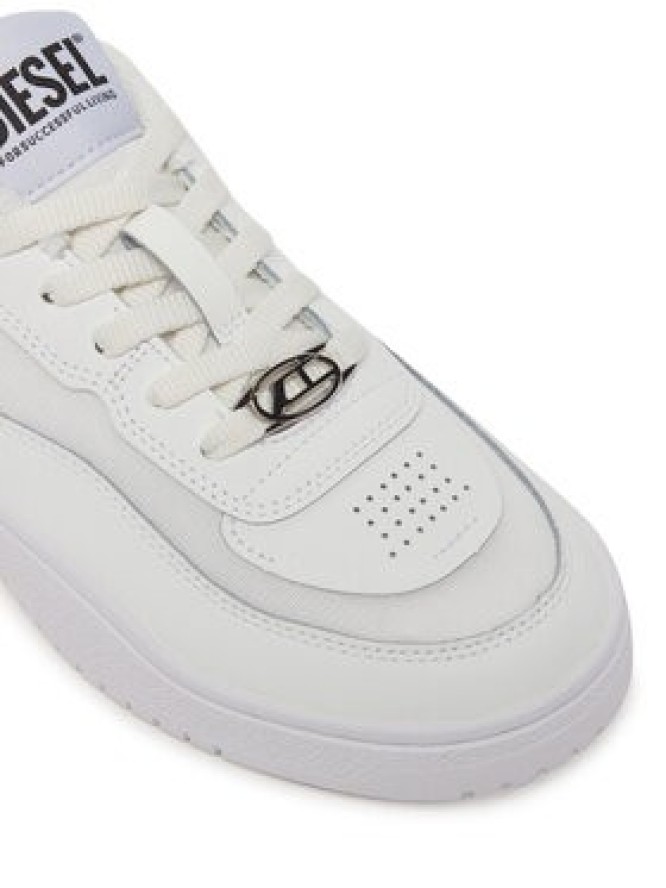 Diesel Sneakersy S-Oval Skate Low Y03511P8123 T1002 Biały