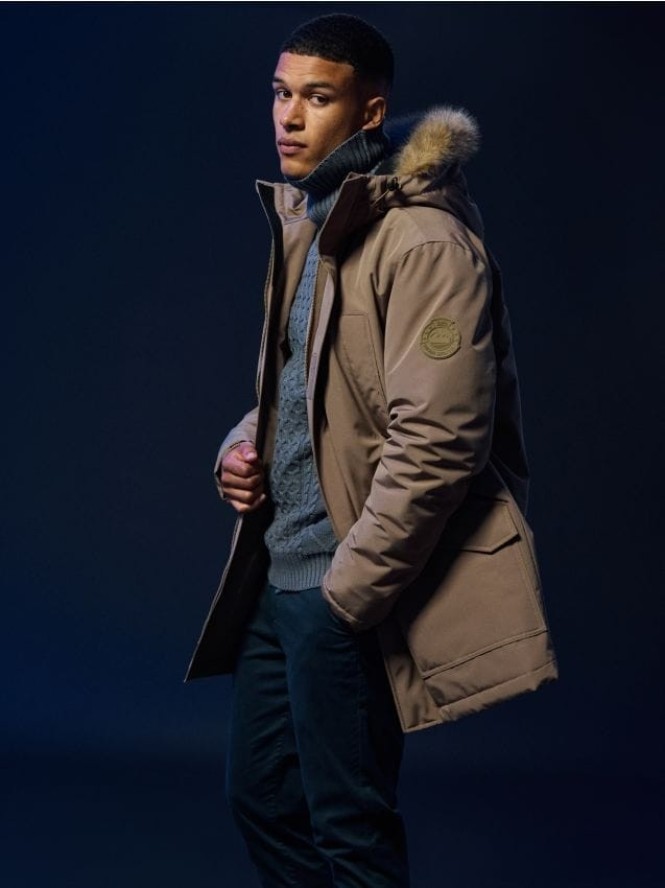 Kurtka parka - beżowy