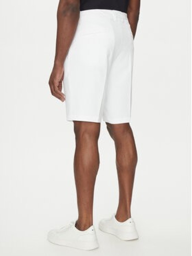 BOSS Szorty materiałowe S_Commuter_10.5 inch 50540337 Biały Slim Fit