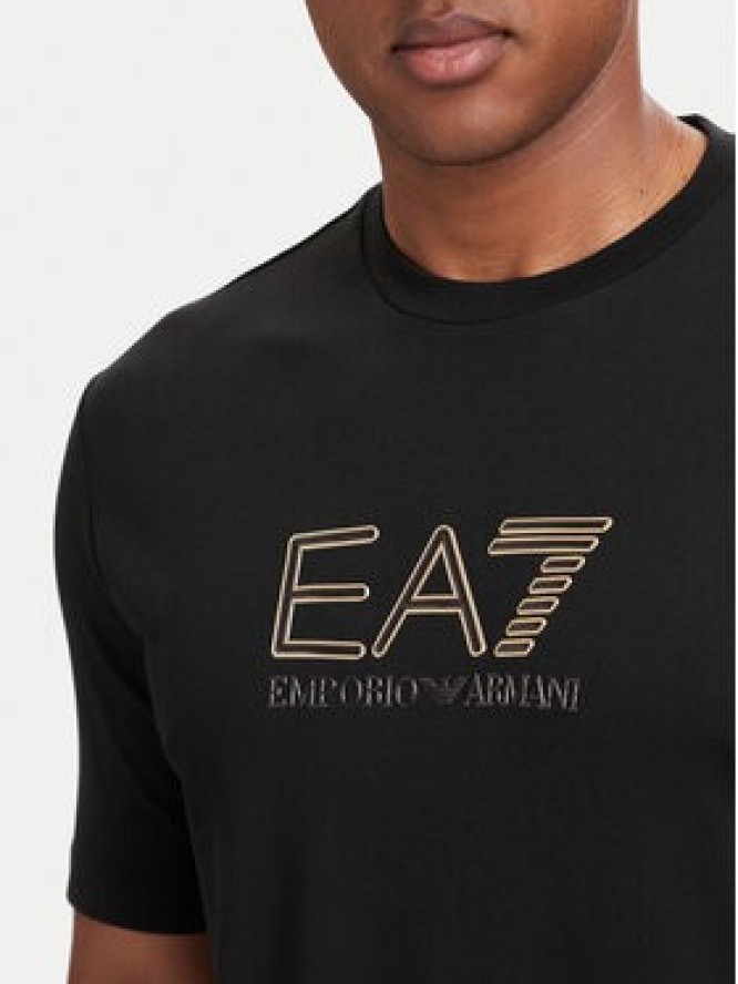 EA7 Emporio Armani T-Shirt 7M002239 AF13739 UC001 Czarny Regular Fit
