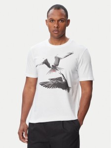 HUGO T-Shirt Dirunn 50564143 Biały Regular Fit