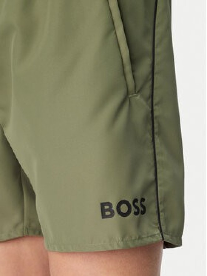 BOSS Szorty kąpielowe Starfish 50514429 Zielony ciemny Regular Fit