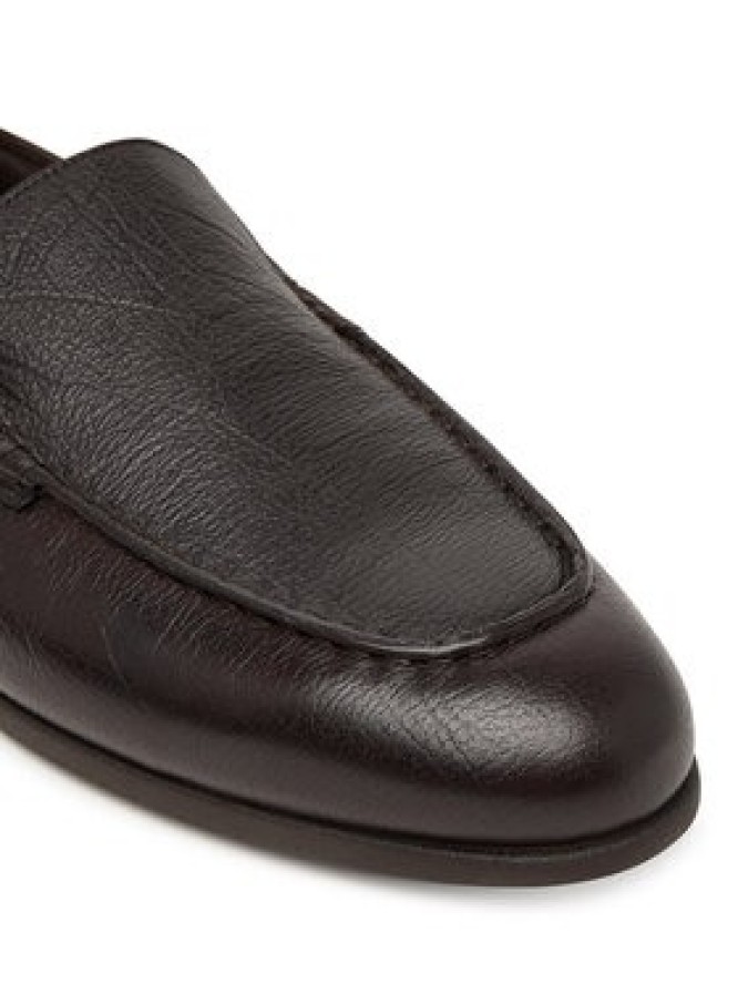 Calvin Klein Lordsy Low Prof Loafer Txt Lth HM0HM02175 Brązowy ciemny