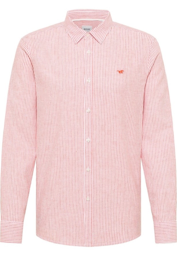 Męska Koszula Mustang Style Rawlins Red Fine Stripe 1016472 12735