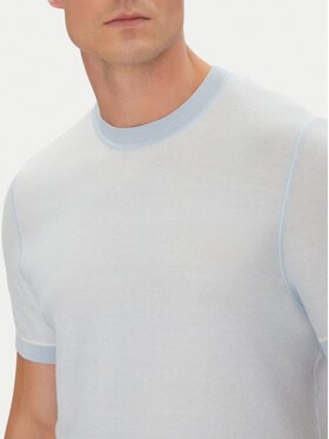 BOSS T-Shirt Jianfranco 50537642 Błękitny Regular Fit