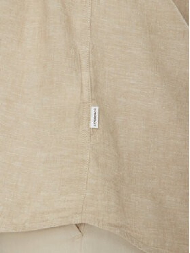 Lindbergh Koszula 30-203344B Beżowy Relaxed Fit