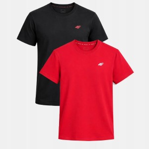 T-SHIRT MĘSKI 4F KOSZULKA ZESTAW KOMPLET 2 SZTUKI TTSHM3341