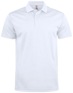 clique Basic Active Polo z poliestru – white