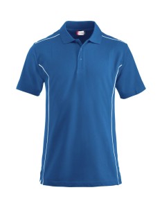 clique Polo New Conway bawełniany – kontrastowe lamówki, royal blue
