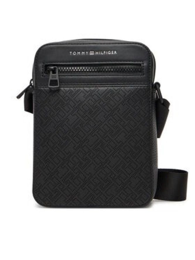 Tommy Hilfiger Saszetka Th Monogram Mini Reporter AM0AM13836 Czarny