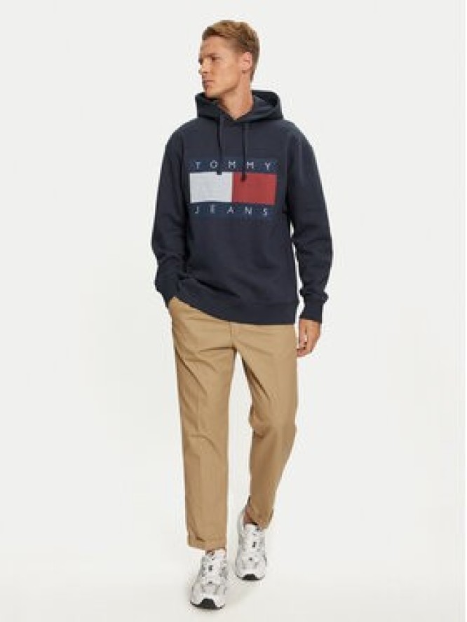 Tommy Jeans Bluza DM0DM20591 Granatowy Relaxed Fit