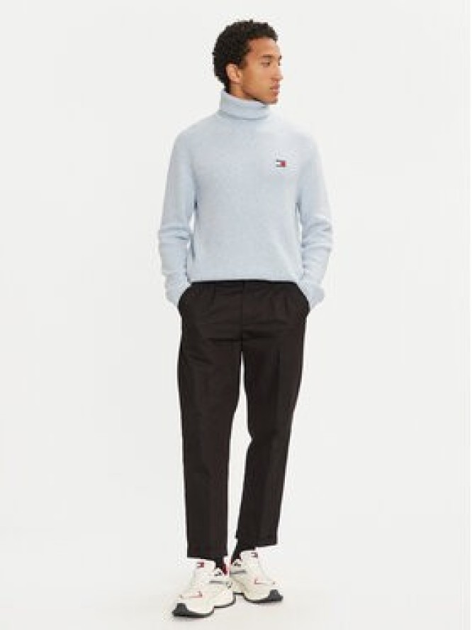 Tommy Jeans Golf DM0DM20602 Błękitny Slim Fit