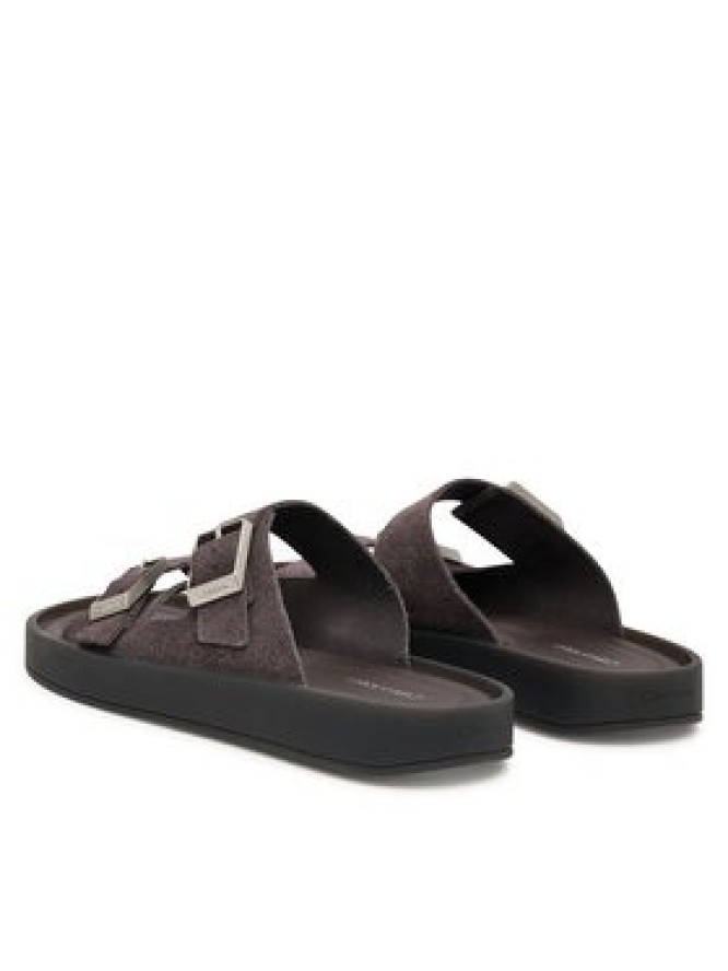 Calvin Klein Klapki Ergon Double Bar Sandal Su HM0HM02094 Brązowy