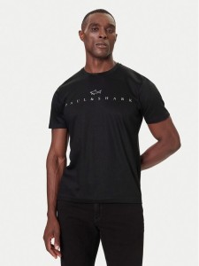 Paul&Shark T-Shirt 15311635 Czarny Regular Fit