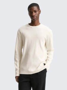 KOSZULKA MĘSKA DŁUGI RĘKAW TOM TAILOR BAWEŁNIANA LONGSLEEVE XS