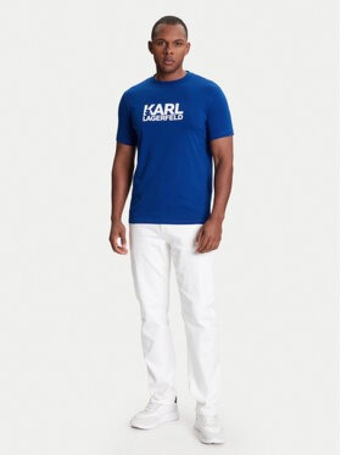 KARL LAGERFELD T-Shirt 755087 553235 Niebieski Regular Fit