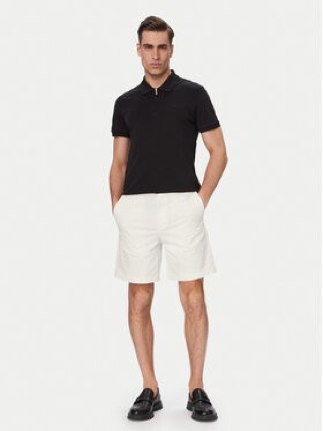 HUGO Szorty materiałowe Genar261S 50567293 Kremowy Slim Fit