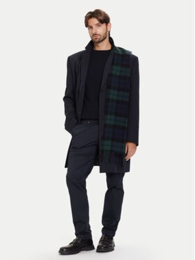 Bugatti Płaszcz wełniany 821628-84221 D Granatowy Regular Fit