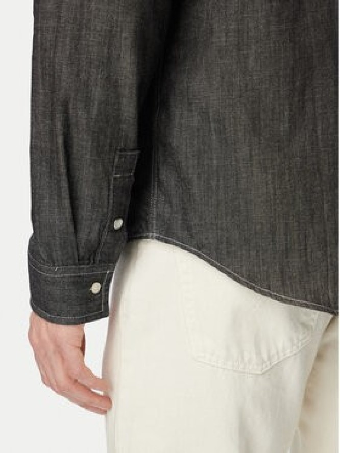 Calvin Klein Jeans Koszula jeansowa LV04RG115G Czarny Regular Fit