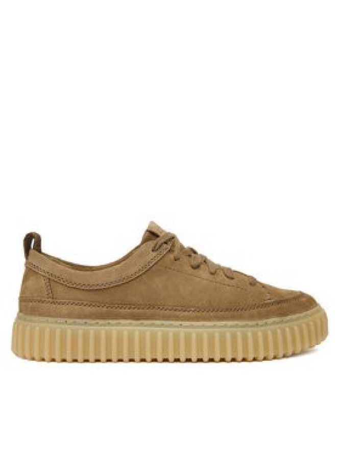 Clarks Sneakersy Torhill Lace 26184418 Brązowy
