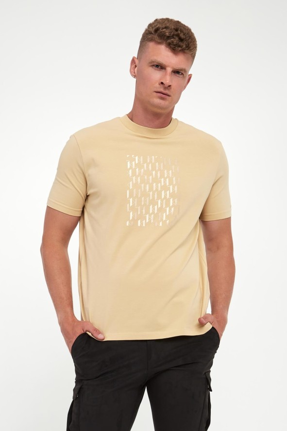 T-shirt męski z logo KARL LAGERFELD